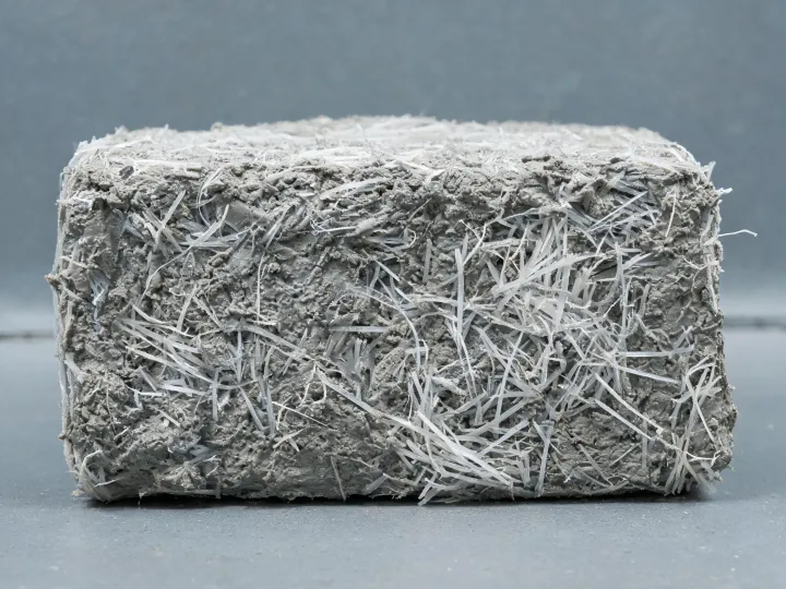 PVA fibers in cement reinforcement specimen