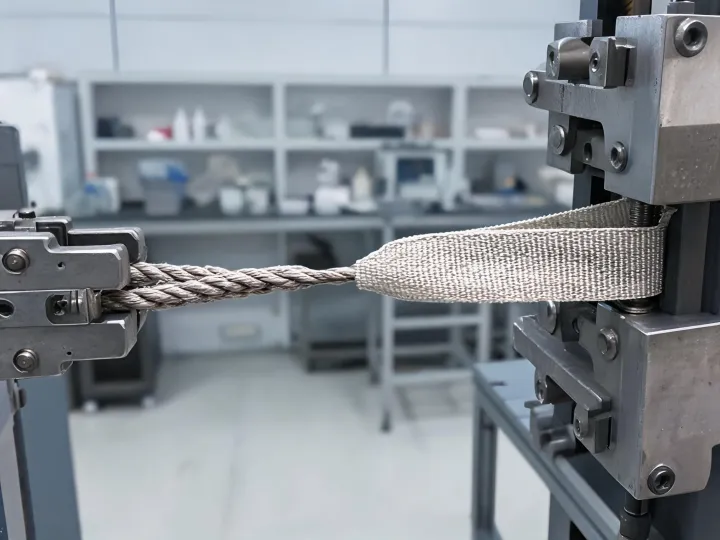 Technical rope and webbing made from high performance fiber